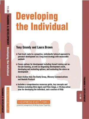 cover image of Developing the Individual
